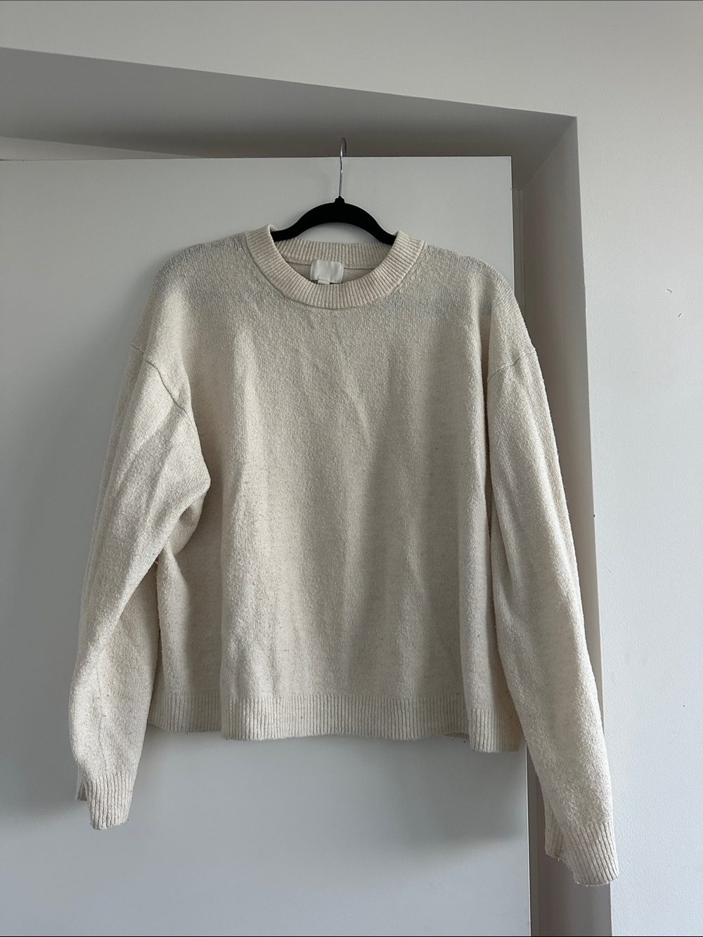 H&M Cream Crewneck Sweater - Soft Knit